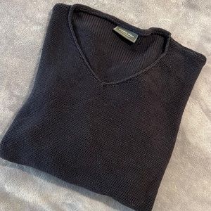 V Cotton Sweater